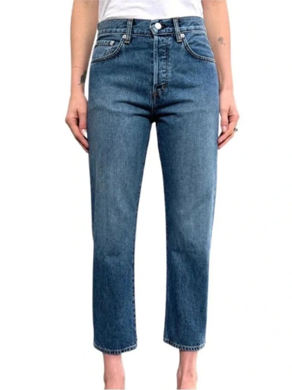 Daily Blue HYPE Classic Cropped Jean in Storm Wash 27